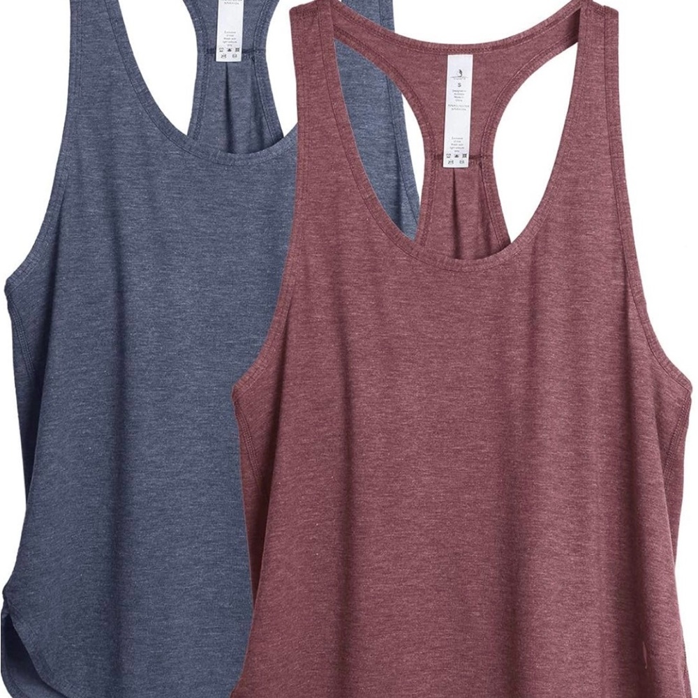 2 racer back tank tops